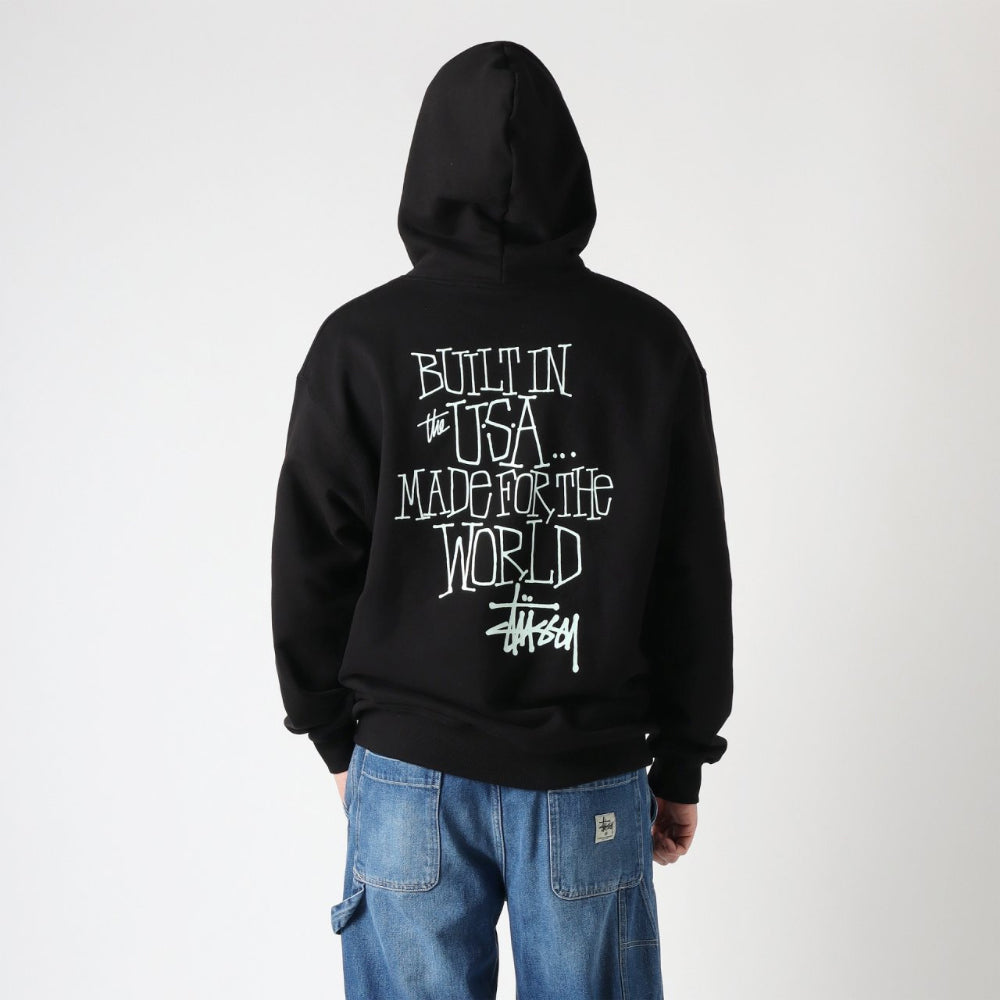 Stussy Built in USA Hoodie ‘Black’ (FW24)