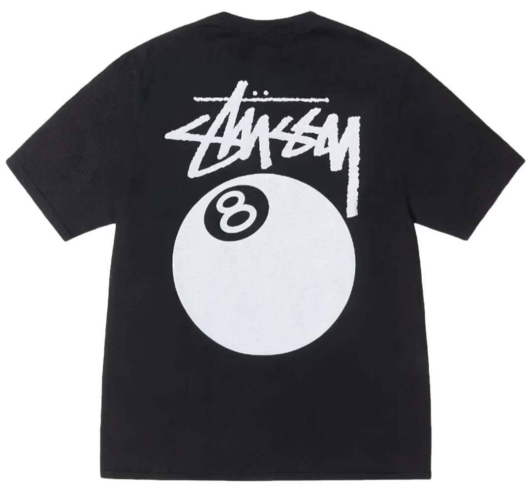 Stussy 8 Ball Pigment Dyed Tee Black (SS24) | Hype Vault Kuala Lumpur | Asia's Top Trusted High-End Sneakers and Streetwear Store | Guaranteed 100% authentic