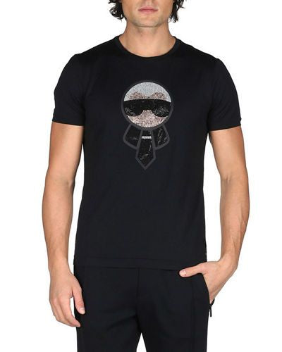 Fendi Karlito Strass Black T Shirt Hype Vault