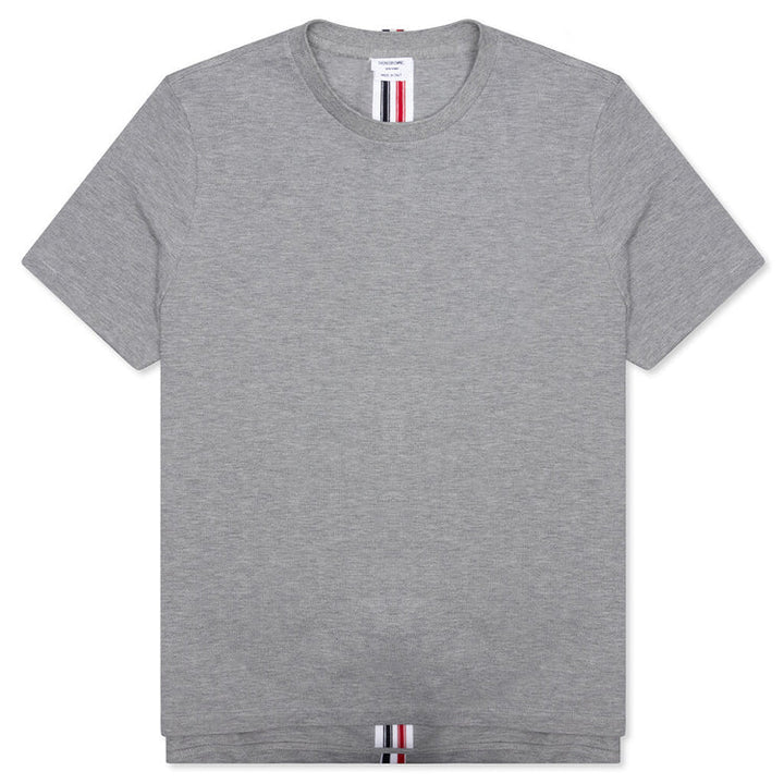 Thom Browne Centre-Back Stripe Piqué T-Shirt Grey