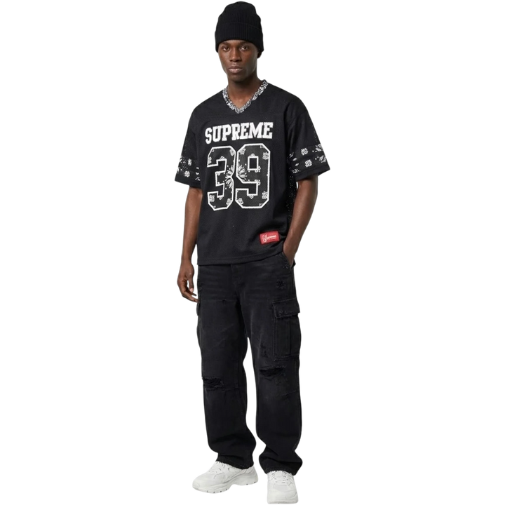 Supreme Bandana Football Jersey Black (SS25)