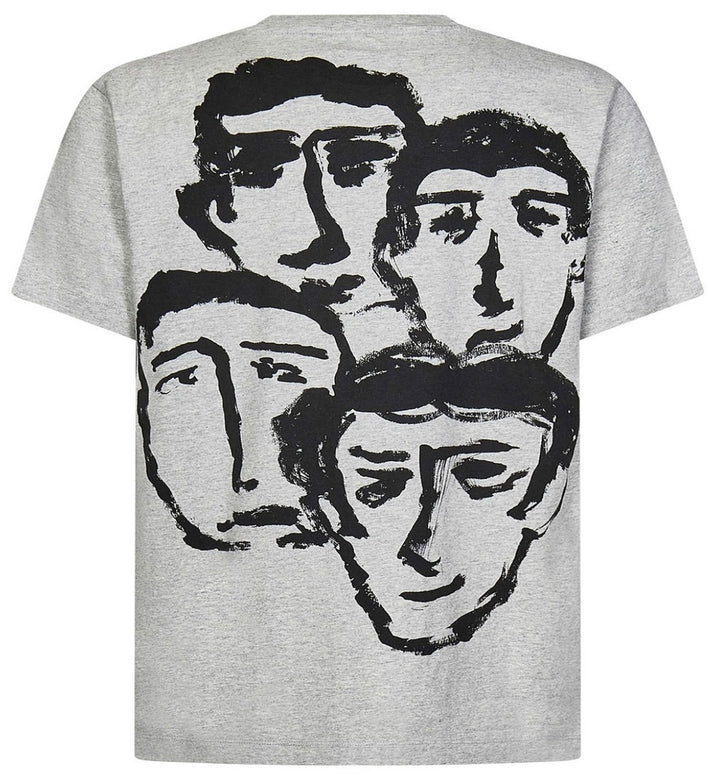 Off-White Faces Oversized Skate S/S Melange Grey T-Shirt | Hype Vault Kuala Lumpur