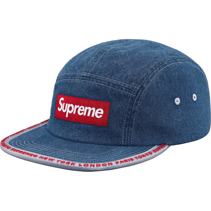 Supreme Worldwide Visor Tape Camp Cap Denim (SS19)