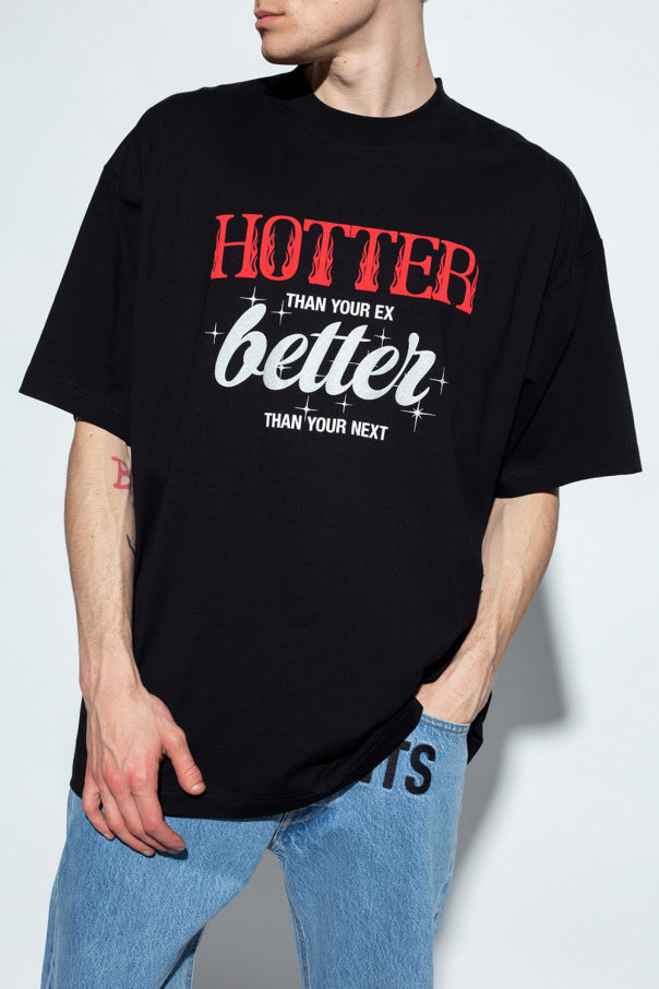 Vetements Hotter Than Your Ex T-Shirt Black | Hype Vault Kuala Lumpur