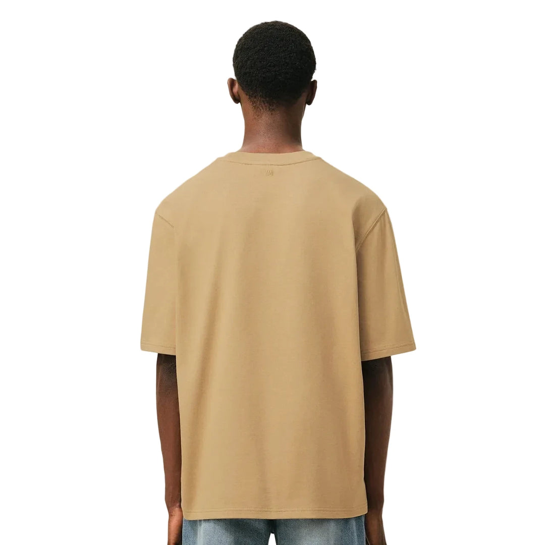 Ami Paris Ami de Coeur Heavy Jersey Tee Camel/Evergreen (SS26)