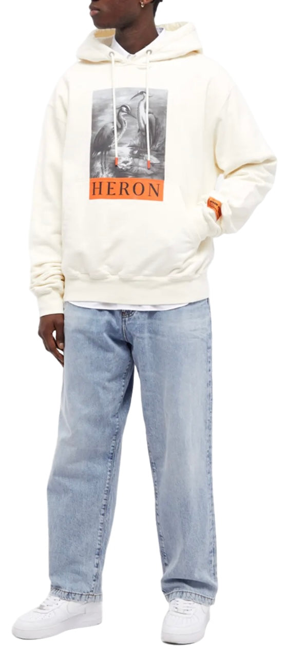 Heron Preston Heron BW Hoodie White Black | Hype Vault Kuala Lumpur