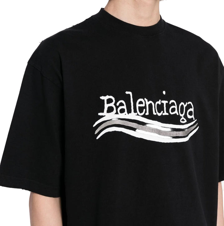 Balenciaga Hand Drawn Political Campaign T-Shirt Black (FW23)