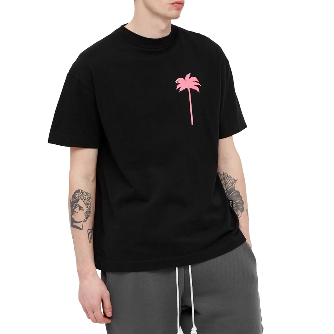 Palm Angels Palm Tree T-Shirt Black Fuchsia | Hype Vault Kuala Lumpur 