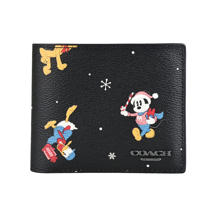 Disney X Coach Men's 3 In 1 Wallet With Holiday Print | Hype Vault