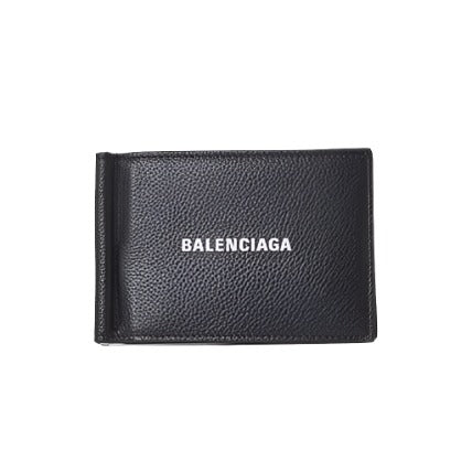 Balenciaga Cash Moneyclip Wallet In Black Grained Calfskin | Hype Vault Kuala Lumpur