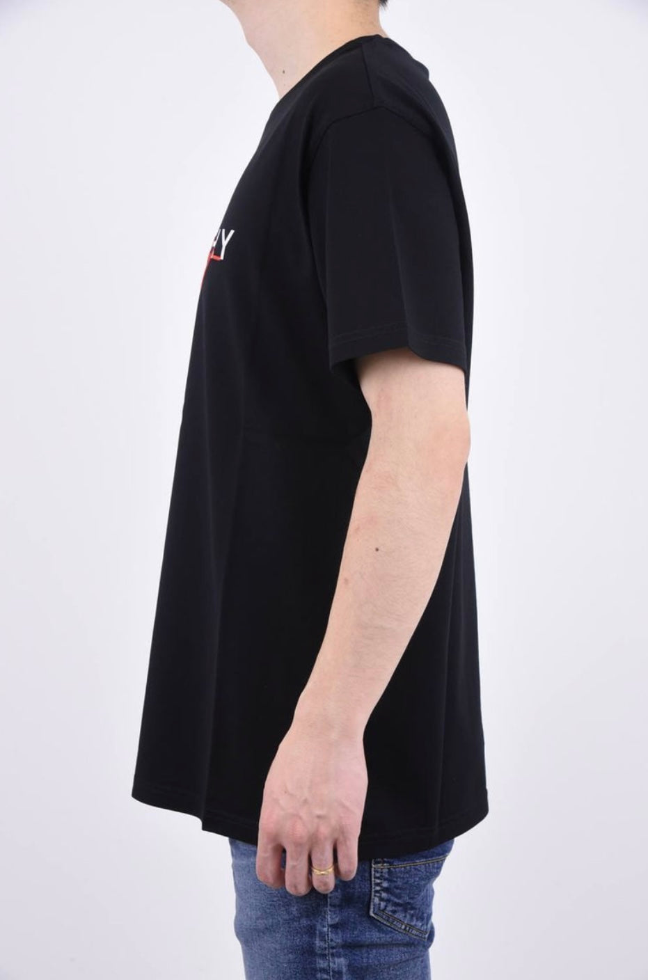 Givenchy Red Embroidery T-Shirt Black Regular Fit | Hype Vault Kuala Lumpur