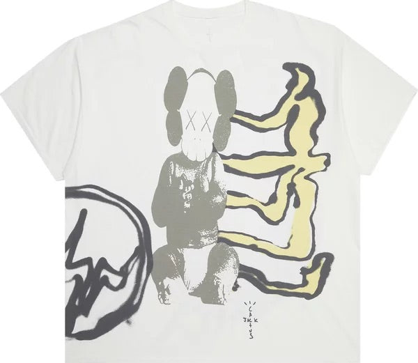 Travis Scott Cactus Jack + Kaws For Fragment Tee Aged Yellow | Hype Vault Kuala Lumpur