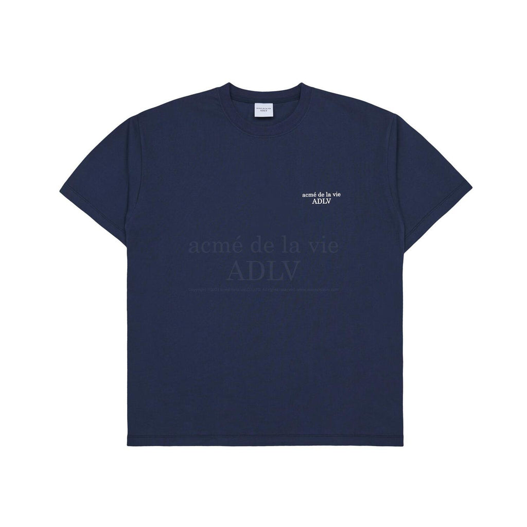 acmé de la vie (ADLV) Basic Logo Season2 Short Sleeve T-Shirt 2 Navy | Hype Vault Kuala Lumpur | Asia's Top Trusted High-End Sneakers and Streetwear Store