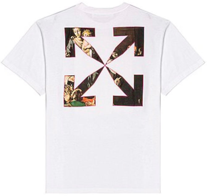 Off-White Sprayed Caravaggio S/S Oversized White T-Shirt | Hype Vault Kuala Lumpur