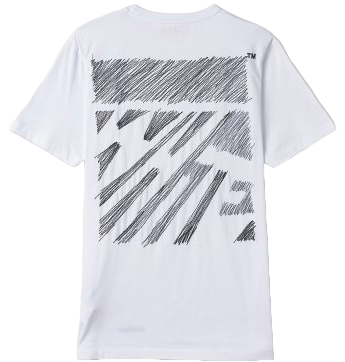Off-White Scribble Diag Oversized S/S White T-Shirt | Hype Vault Kuala Lumpur