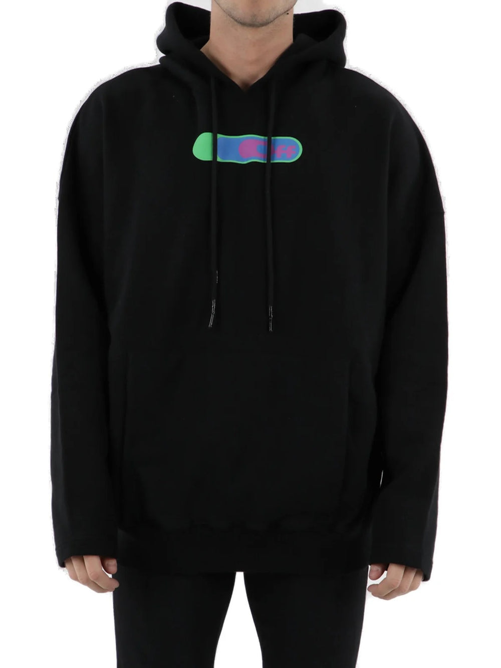 Off-White High Weed Extra Long Black Hoodie | Hype Vault Kuala Lumpur