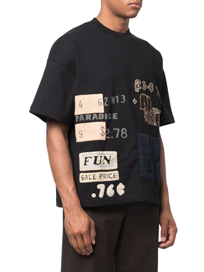 Jil Sander Graphic-Patch Cotton T-shirt Black | Hype Vault Kuala Lumpur 