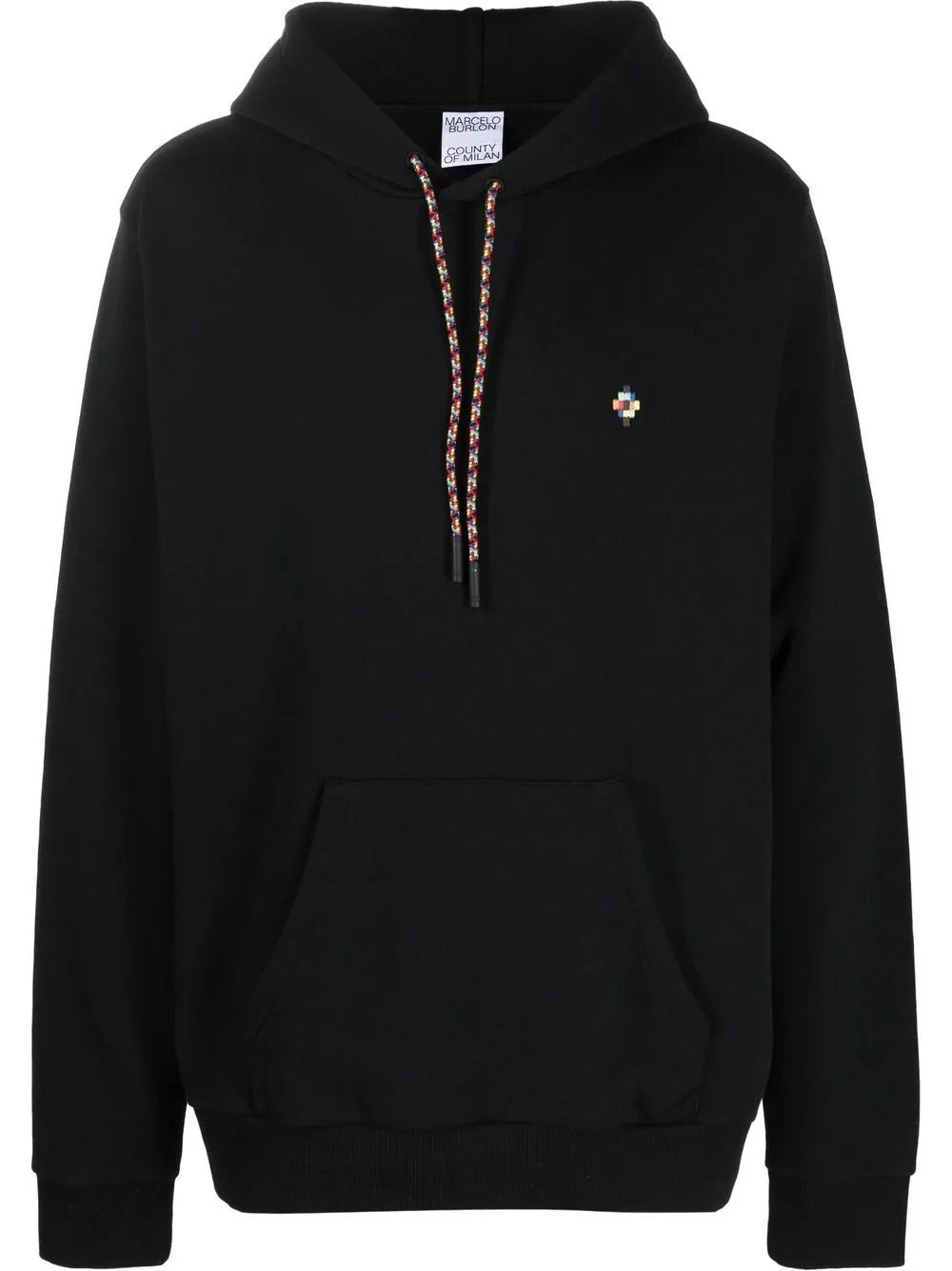 Marcelo Burlon Colourful Cross Regular Hood Black Multi | Hype Vault Kuala Lumpur 