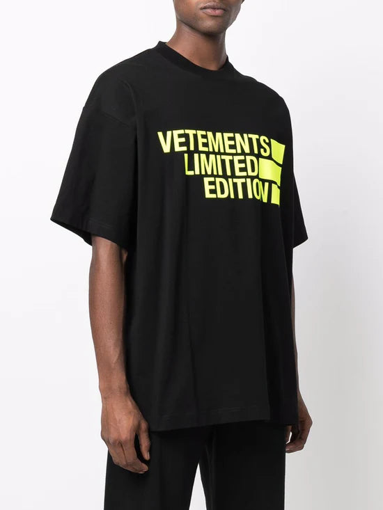 Vetements Big Logo Limited Edition T-Shirt Black/Gold | Hype Vault Kuala Lumpur