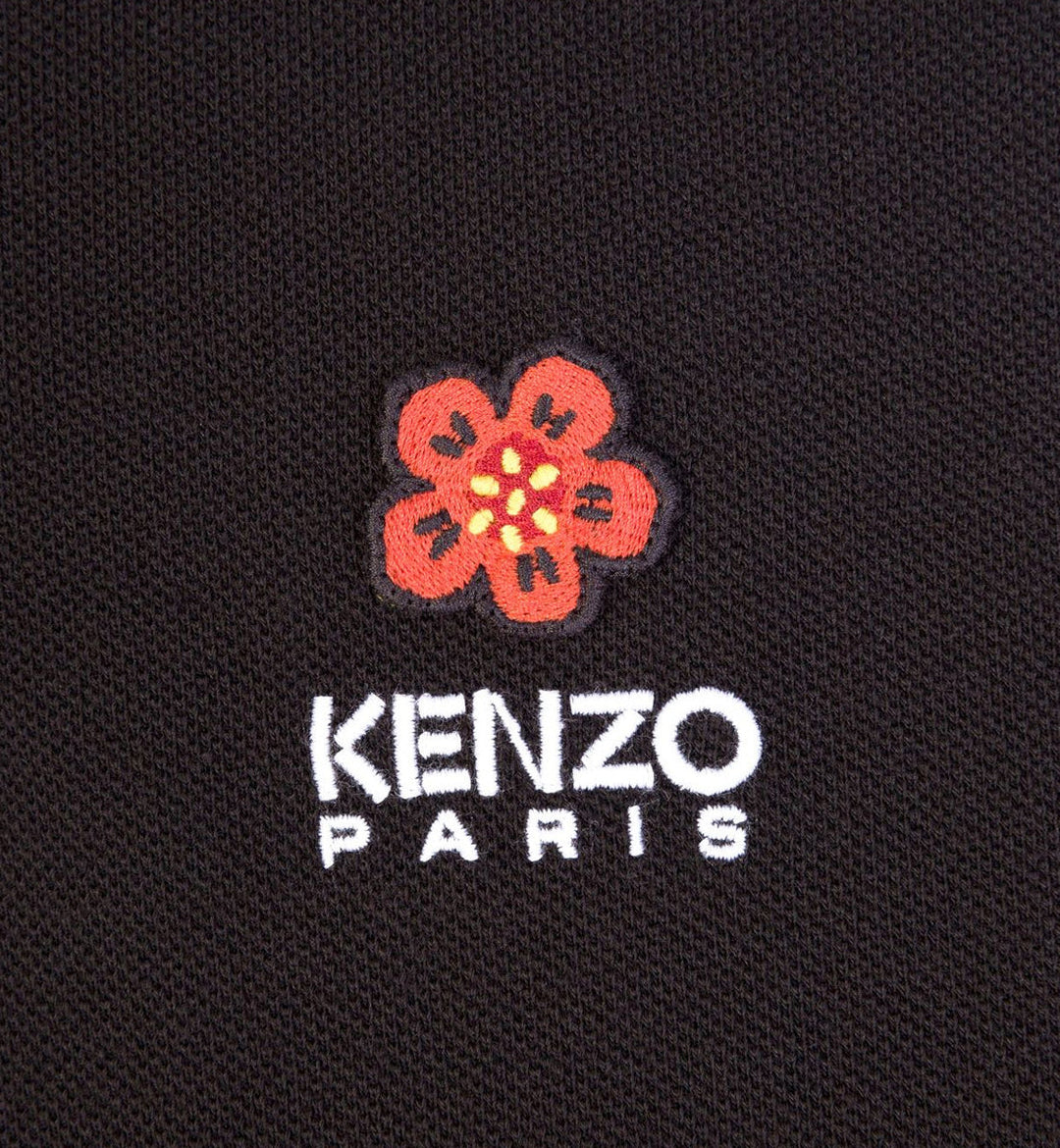 Kenzo Boke Flower Small Logo Polo Shirt Black