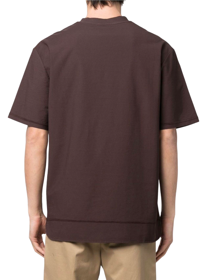 Jil Sander Logo Patch Crewneck T-Shirt Brown | Hype Vault Kuala Lumpur 