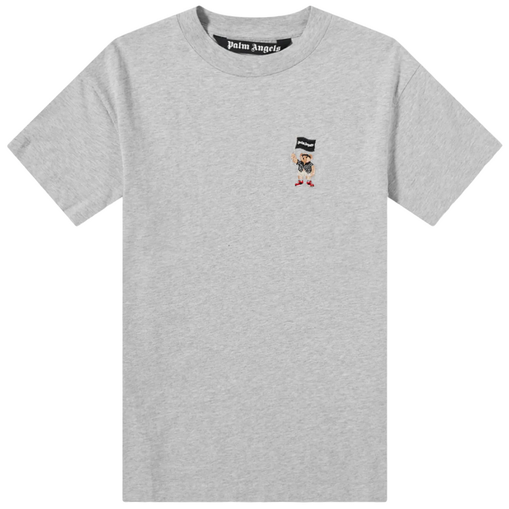 Palm Angels Small Pirate Bear T-Shirt Grey White | Hype Vault Kuala Lumpur 