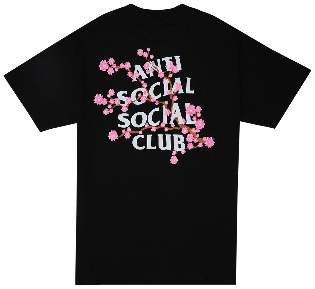 Anti Social Social Club Cherry Blossom Tee Black | Hype Vault