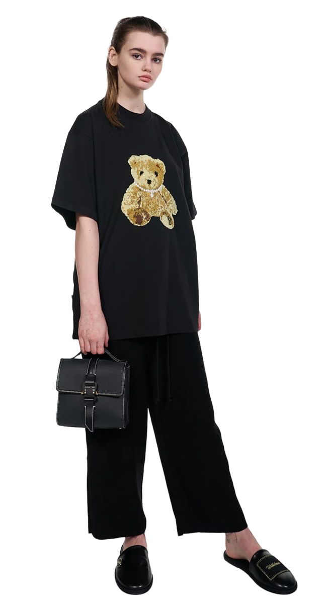 We11done Embroidered Teddy T-Shirt Black | Hype Vault Kuala Lumpur