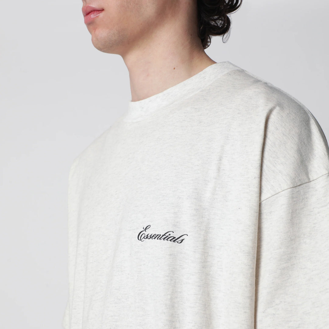 Fear of God Essentials Signature Classic Tee ‘Oatmeal Heather’ (SS26)