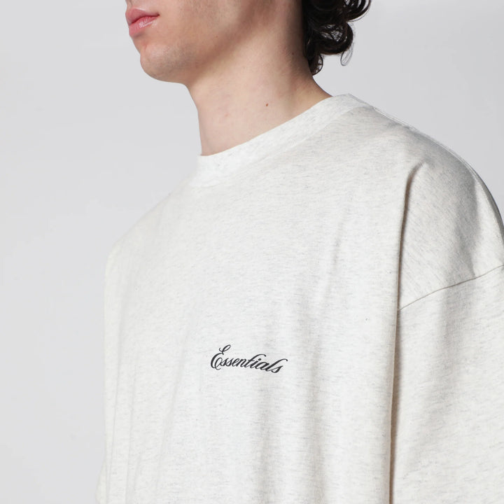 Fear of God Essentials Signature Classic Tee ‘Oatmeal Heather’ (SS26)