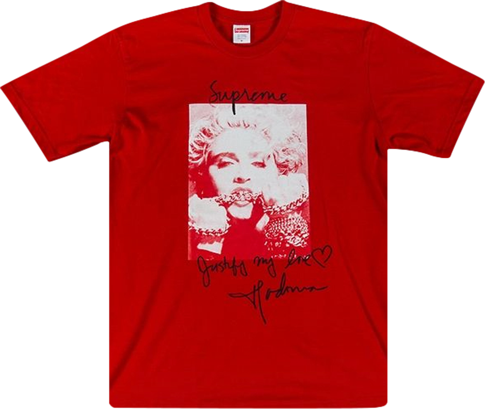 Supreme Madonna Tee Red | Hype Vault Kuala Lumpur | Asia's Top Trusted High-End Sneakers and Streetwear Store
