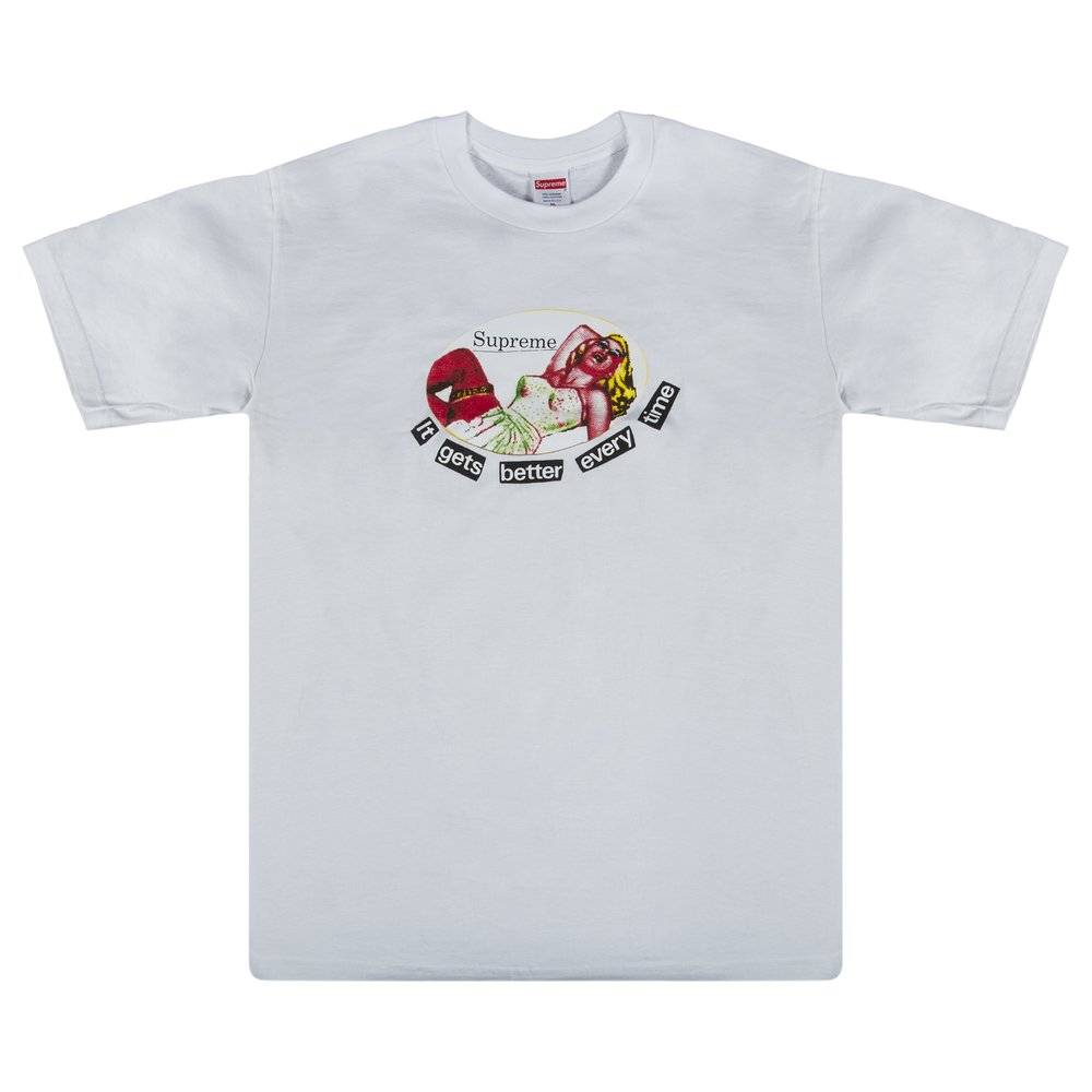 Supreme It Gets Better Every Time Tee White | Hype Vault Kuala Lumpur | Asia's Top Trusted High-End Sneakers and Streetwear Store