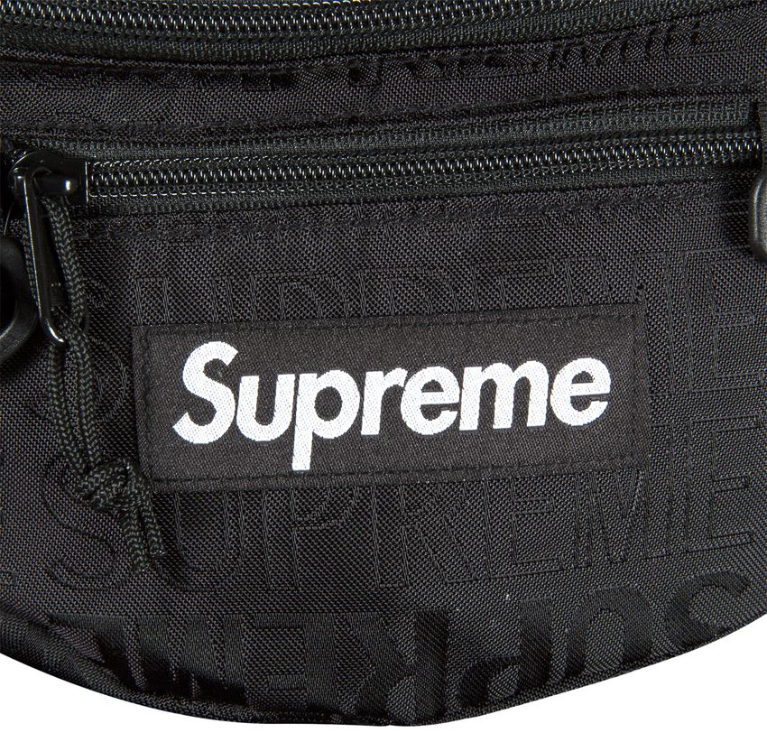 Supreme　19SS Waist Bag Black Supreme Logo Waist Bag Black | Culture Kings NZ