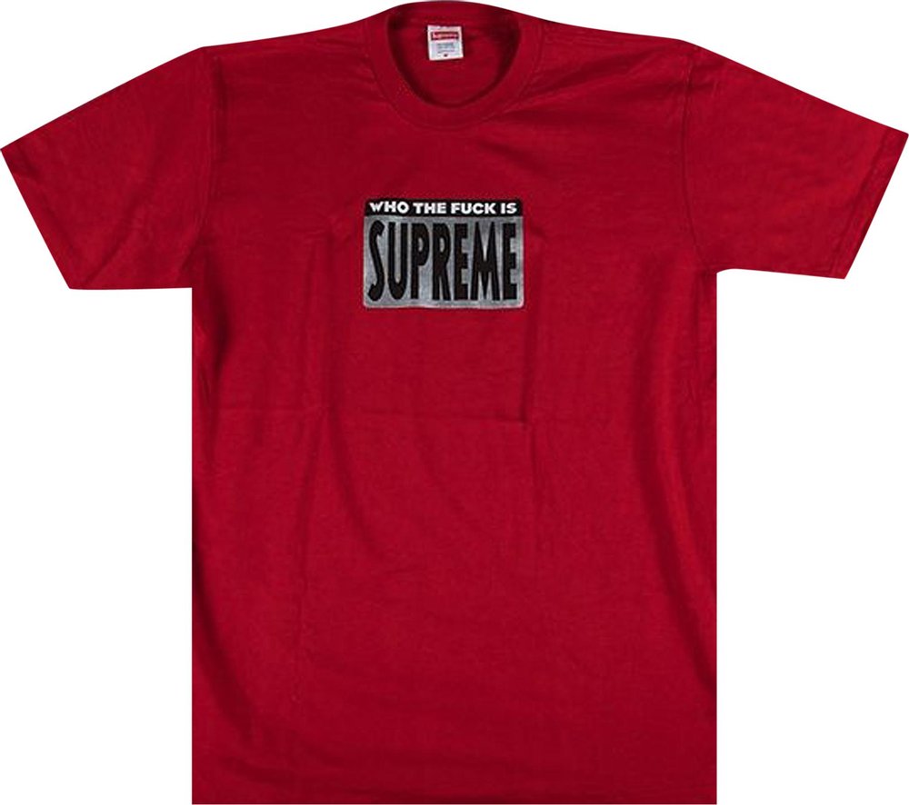  Supreme Who The Fuck Tee Red| Hype Vault Kuala Lumpur | Asia's Top Trusted High-End Sneakers and Streetwear Store