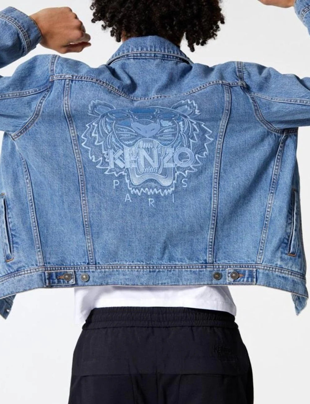 Kenzo Embroidered Tiger Denim Jacket (Clearance) - Hype Vault 