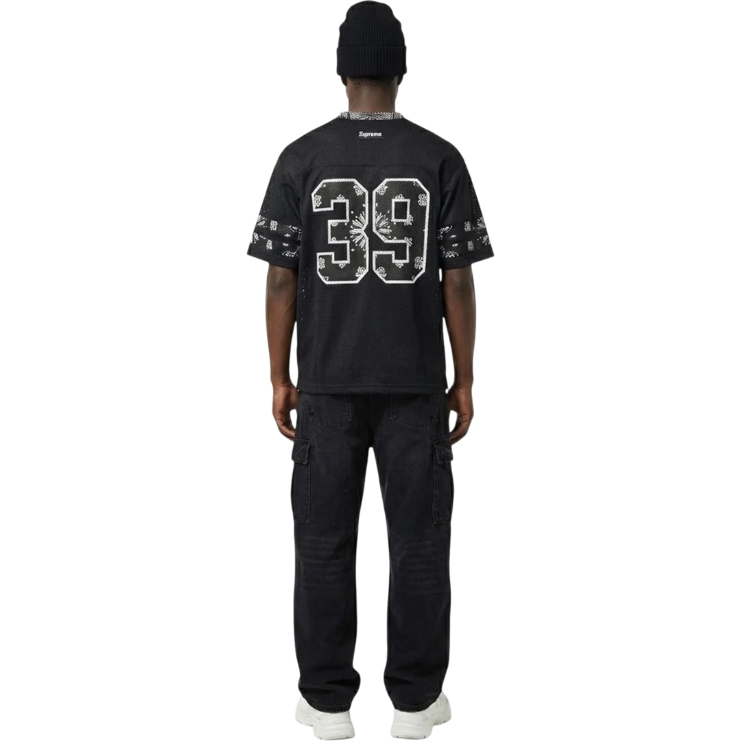Supreme Bandana Football Jersey Black (SS25)