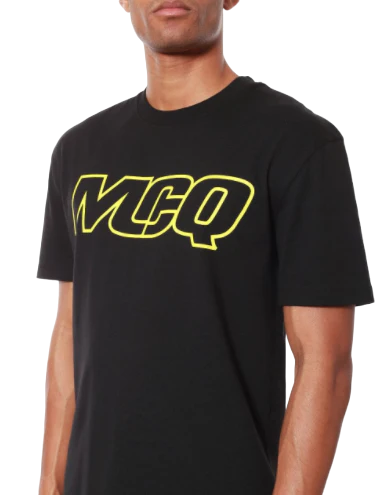 McQ Alexander Mcqueen Logo Yellow T-Shirt Black | Hype Vault Kuala Lumpur