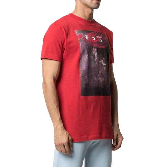 Off-White Caravaggio-Print Arrow Red T-Shirt | Hype Vault Kuala Lumpur