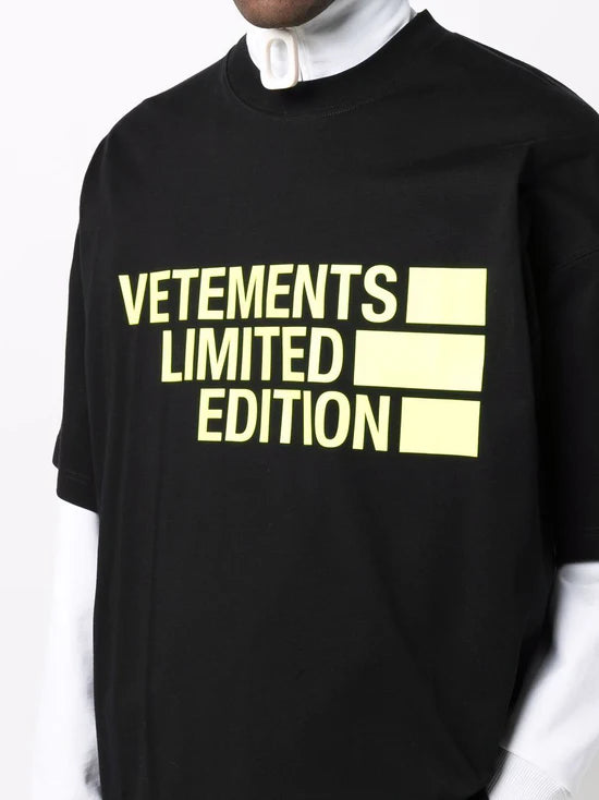 Vetements Big Logo Limited Edition T-Shirt Black/Gold | Hype Vault Kuala Lumpur