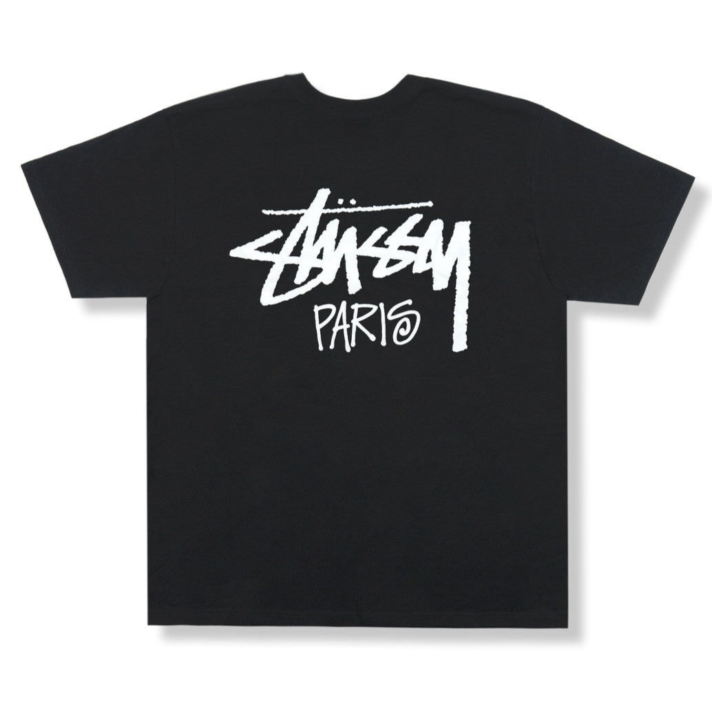 Stussy Stock Paris Tee Black | Hype Vault Kuala Lumpur | Asia's Top Trusted High-End Sneakers and Streetwear Store | Guaranteed 100% authentic