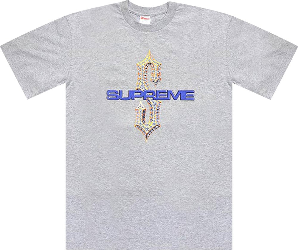 Supreme Diamonds Tee Heather Grey | Hype Vault Kuala Lumpur | Asia's Top Trusted High-End Sneakers and Streetwear Store