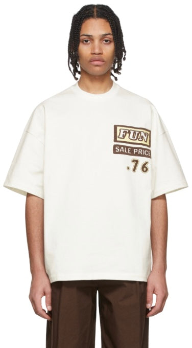 Jil Sander Embroidered Graphic Text T-Shirt White | Hype Vault Kuala Lumpur 