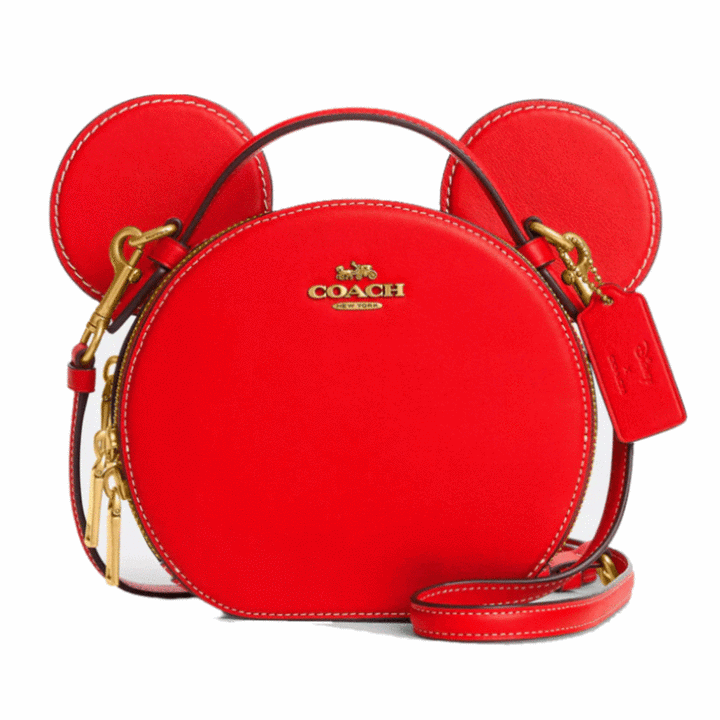 Disney x Coach Mickey Mouse Ear Bag Electric Red | Hype Vault