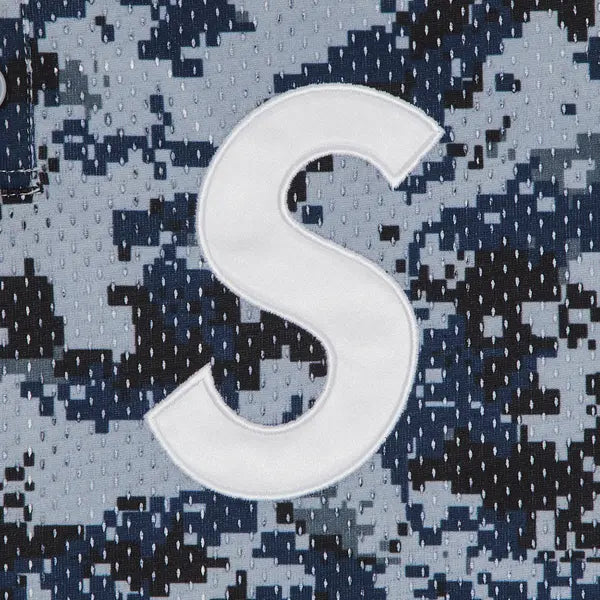 Supreme S Logo Baseball Henley ‘Digi Camo’ (SS25)