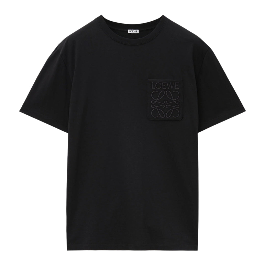 Loewe Anagram Black T-Shirt with Pocket | Hype Vault