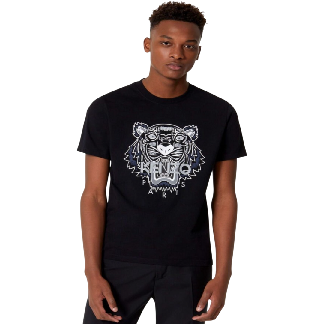 Kenzo Men's Classic Tiger Grey T-Shirt 'Black' - Hype Vault 
