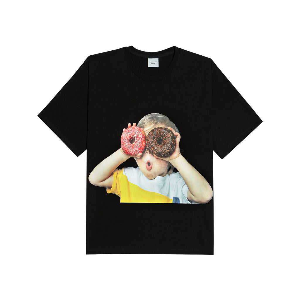 acmé de la vie (ADLV) Baby Face Short Sleeve T-Shirt Black Donuts 1R | Hype Vault Kuala Lumpur | Asia's Top Trusted High-End Sneakers and Streetwear Store