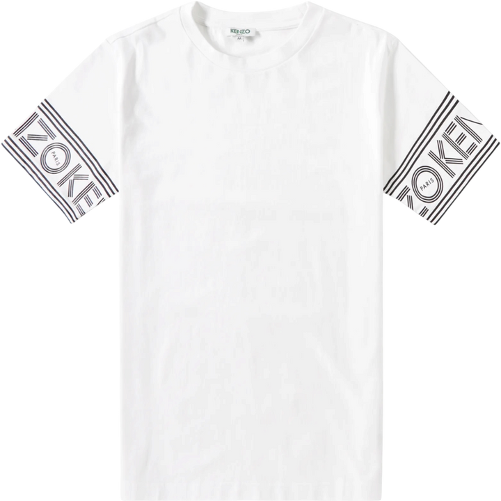 Kenzo Cuff Logo Cotton Short Sleeve T-Shirt 'White' - Hype Vault 