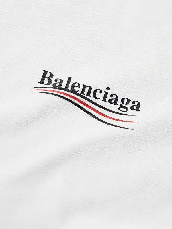 Balenciaga Political Campaign Logo T-Shirt White