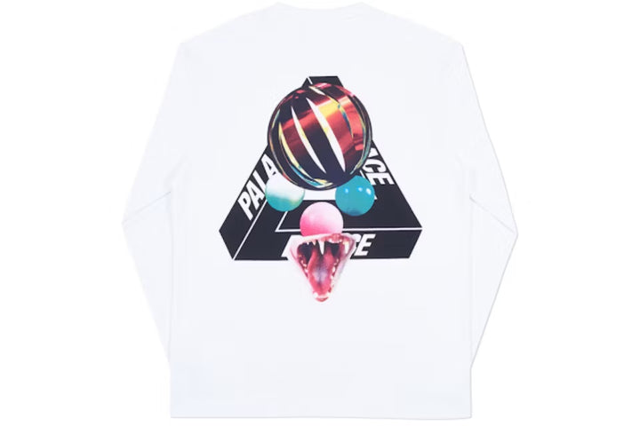 Palace Sans Ferg Longsleeve Tee White  | Hype Vault Kuala Lumpur | Asia's Top Trusted High-End Sneakers and Streetwear Store